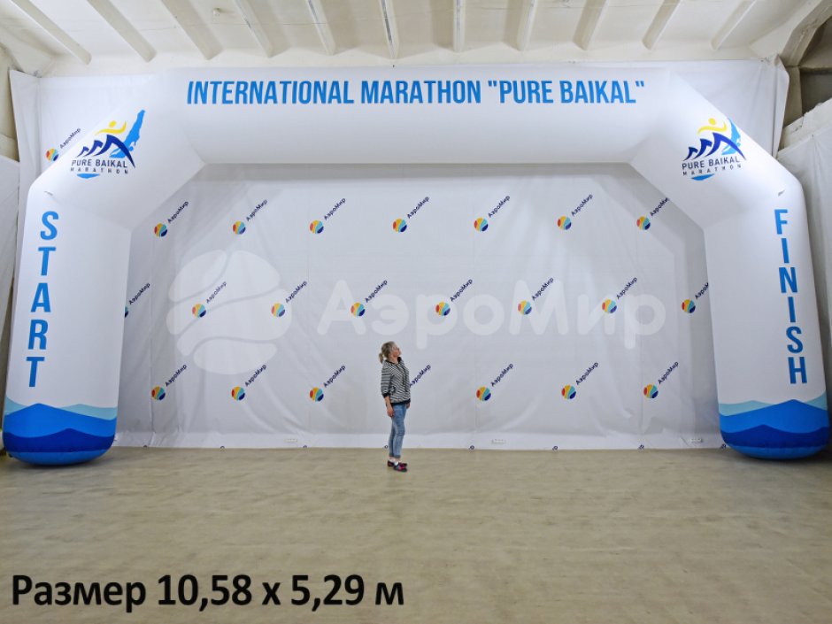 Надувная арка трапеция — полноцветная печать