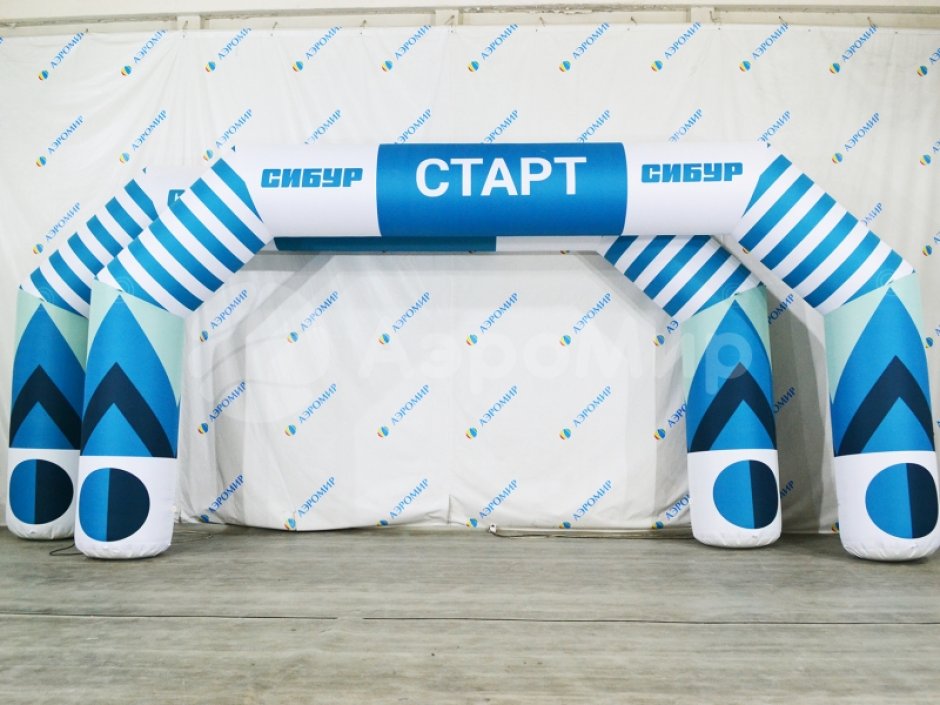 Надувная арка трапеция — полноцветная печать