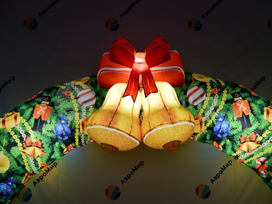 Надувная новогодняя арка в исполнении Премиум