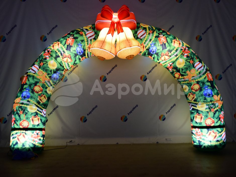 Надувная новогодняя арка в исполнении Премиум