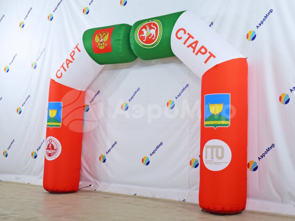 Надувные полуарки — раздвижные арки из двух частей
