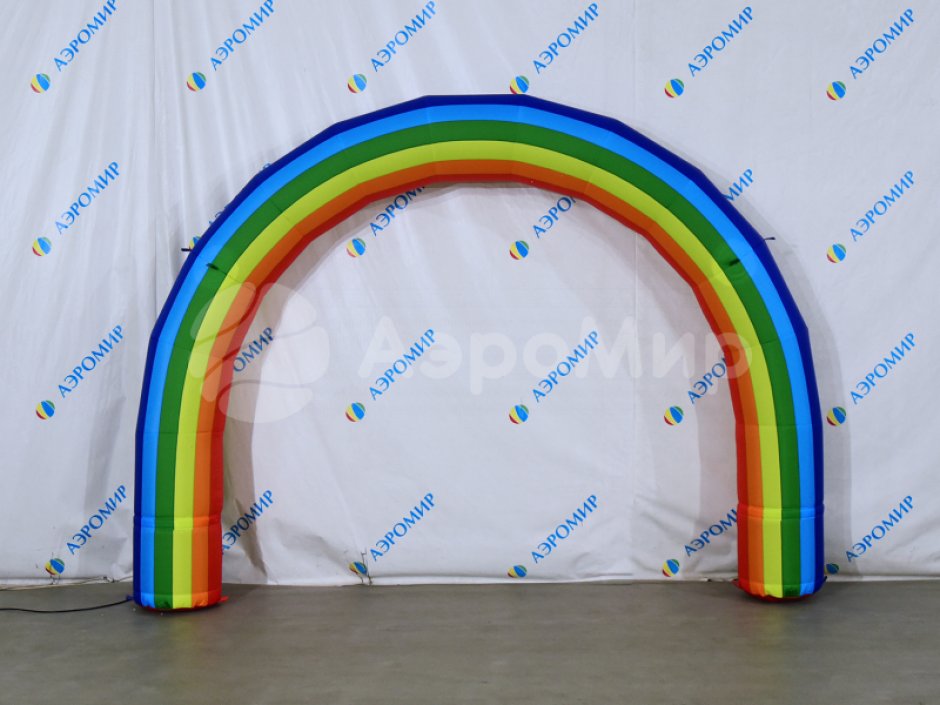 Полноцветная надувная арка серии лайт круглой формы