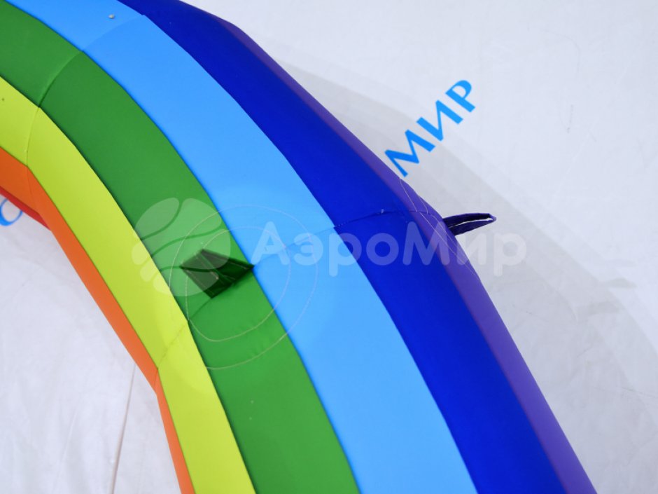 Полноцветная надувная арка серии лайт круглой формы