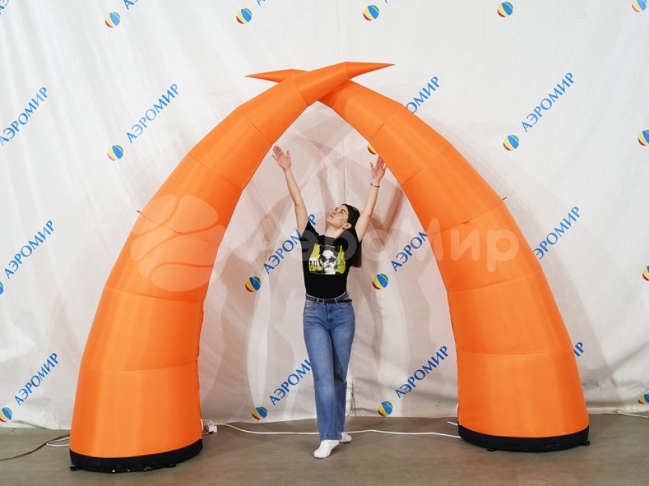 Надувная конусная арка — раздвижная арка с подсветкой