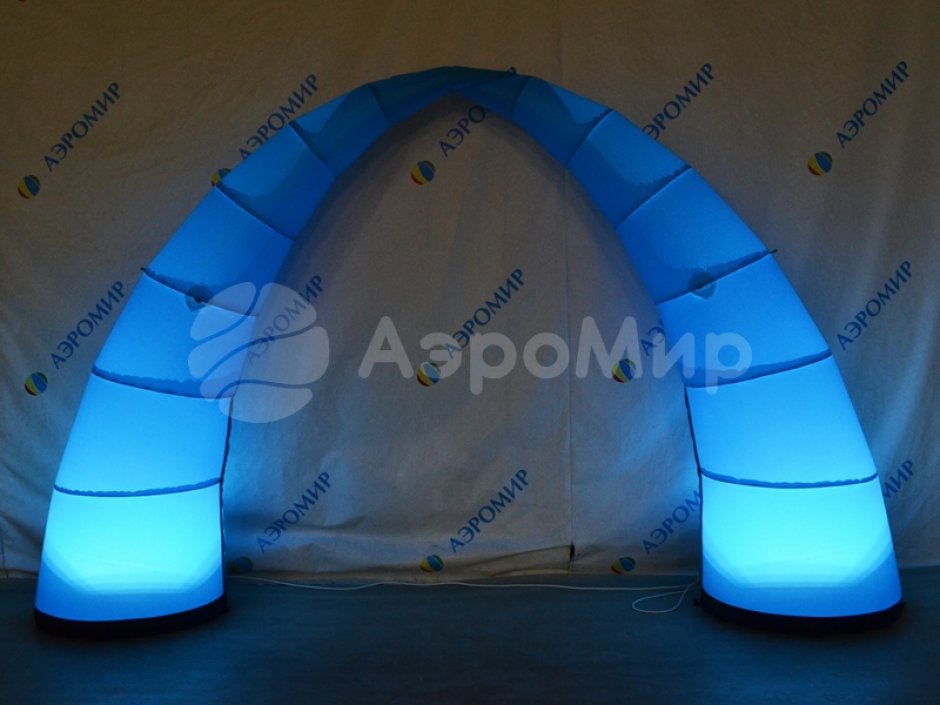 Надувная конусная арка — раздвижная арка с подсветкой