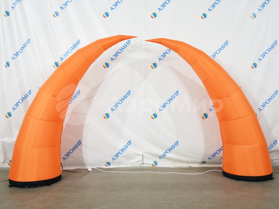Надувная конусная арка — раздвижная арка с подсветкой