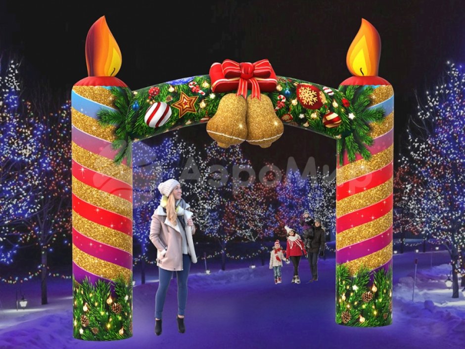 Новогодняя надувная арка «Рождество»