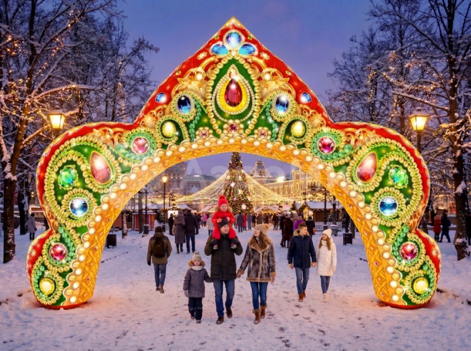 Надувная арка Кокошник