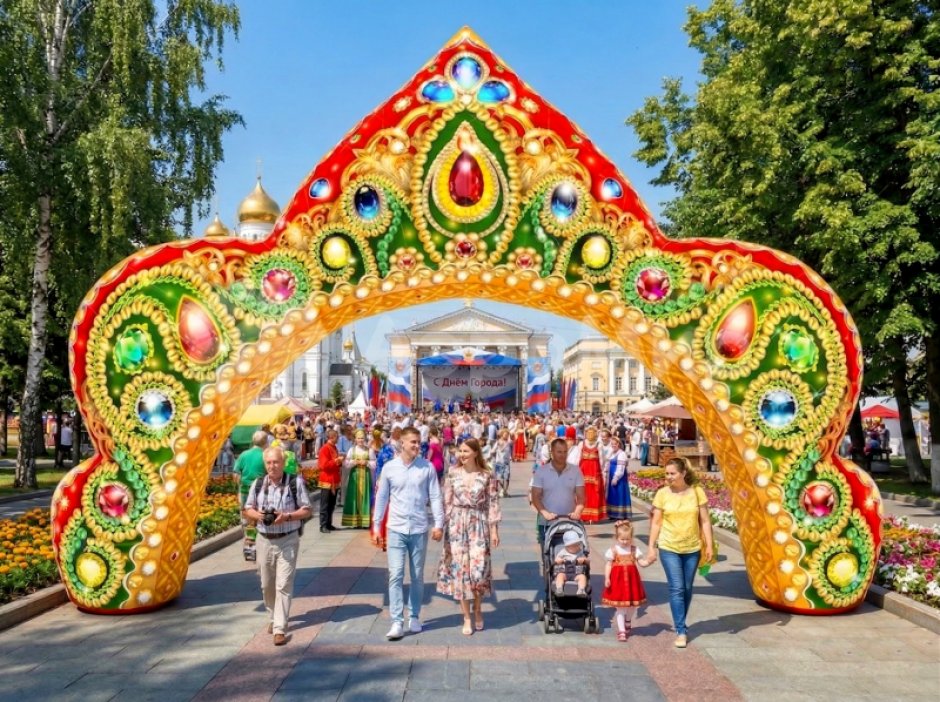 Надувная арка Кокошник