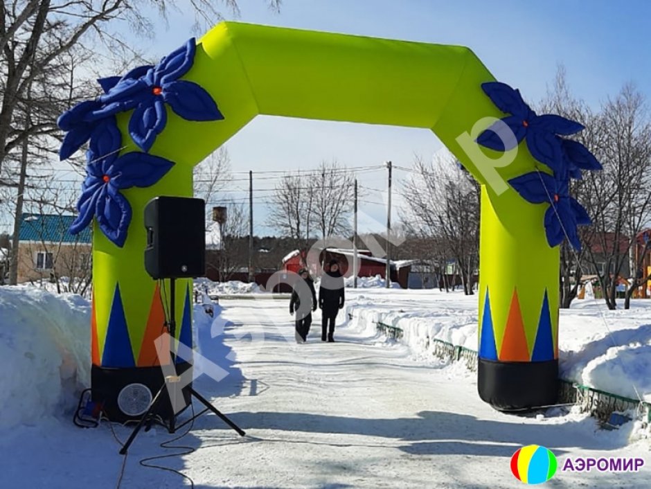 Арка «Трапеция с цветами» (стандарт)
