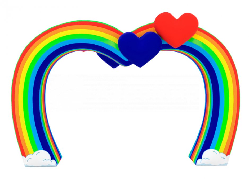 Надувная арка Сердце