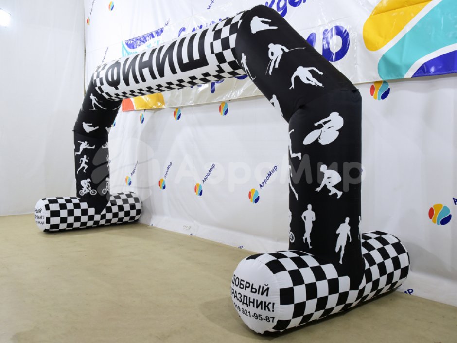 Надувная арка Лайт с опорами — простая и легкая форма трапеции на опорах