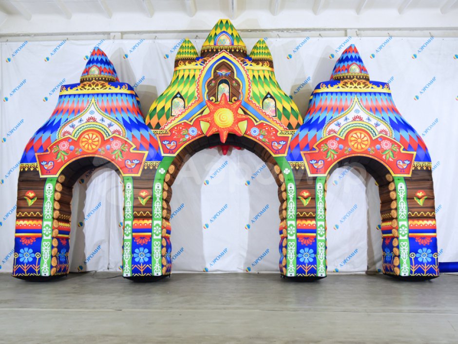 Надувная арка Терем расписной