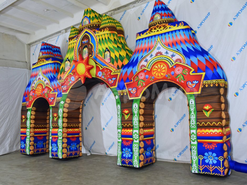 Надувная арка Терем расписной