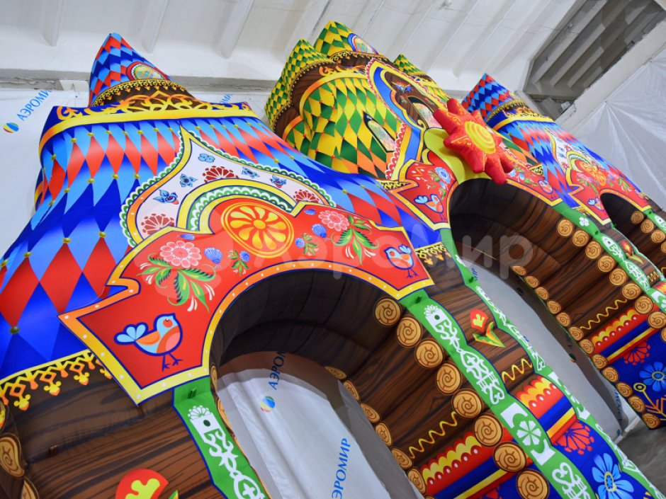 Надувная арка Терем расписной