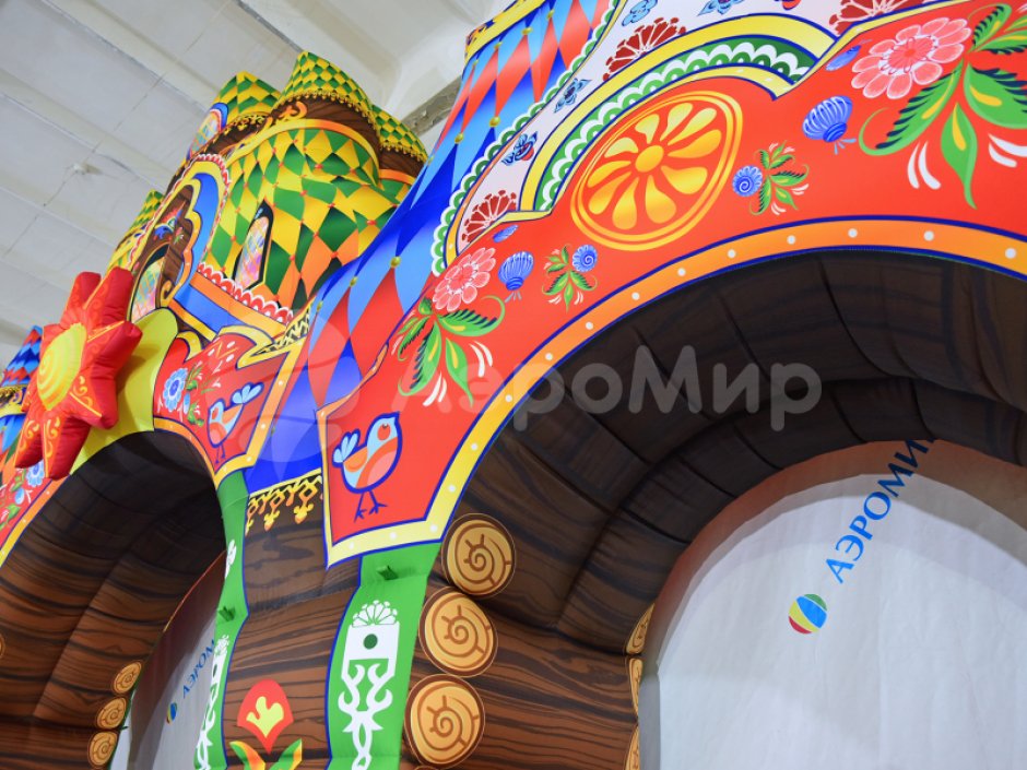 Надувная арка Терем расписной