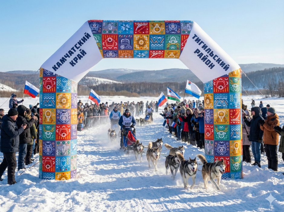 Красная спортивная арка