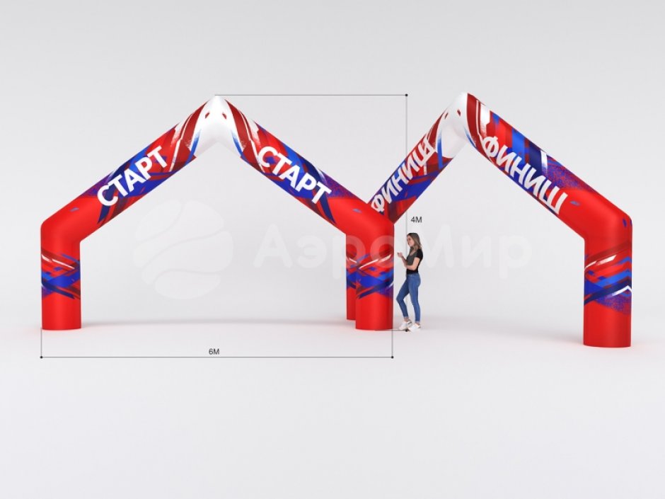 Надувная арка Лайт треугольной формы 
