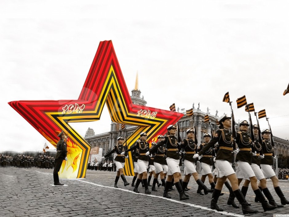 Надувная арка Звезда – торжественное оформление Дня Победы,