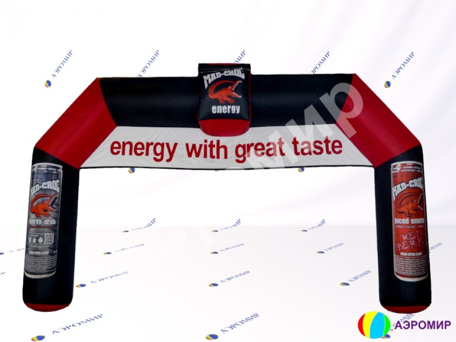 Надувная арка трапеция с декоративным элементом