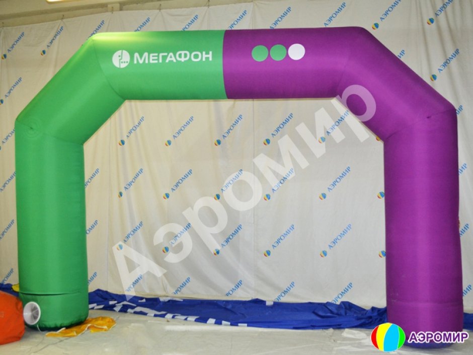 Надувная рекламная арка трапеция