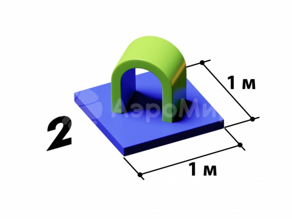 Мягкий игровой модуль Арка - элемент мягкой полосы
