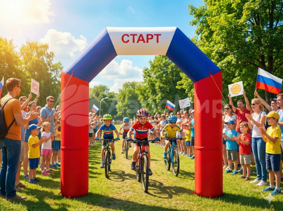 Надувная арка Лайт — простая и легкая форма трапеции