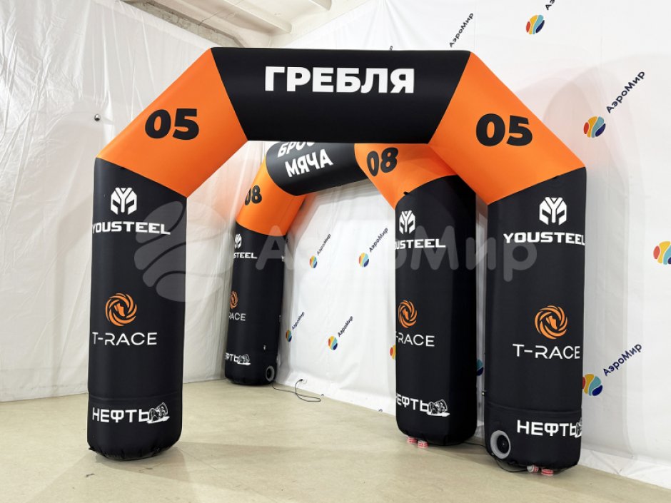 Надувная арка трапеция полная запечатка