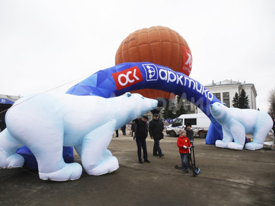 Индивидуальные надувные арки — произвольная форма арки
