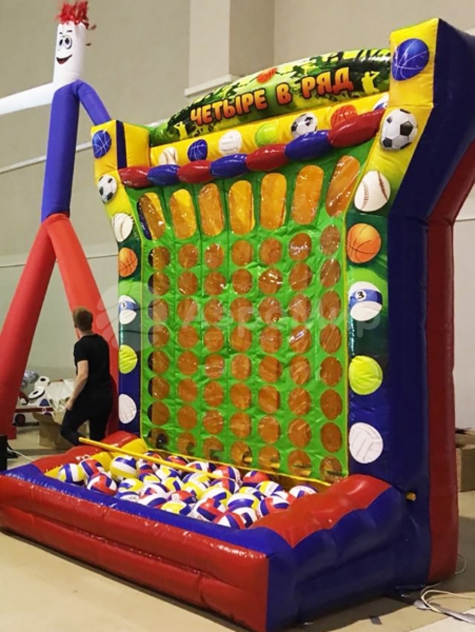 Мега аттракцион «4 в ряд» с мячами
