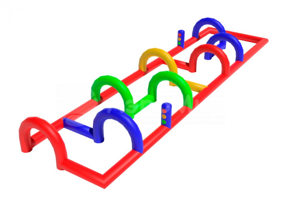Надувной автодром Лайт