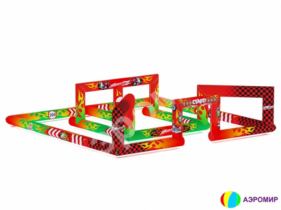Надувная гоночная трасса для детей