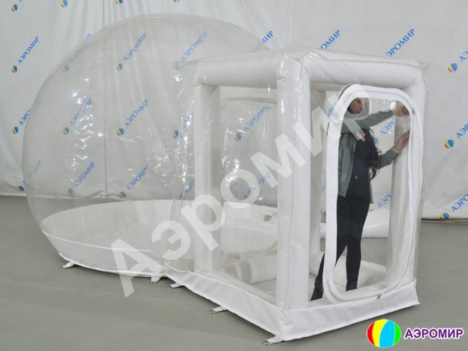 Прозрачная надувная палатка — бабл, шар, inflatable bubble tent
