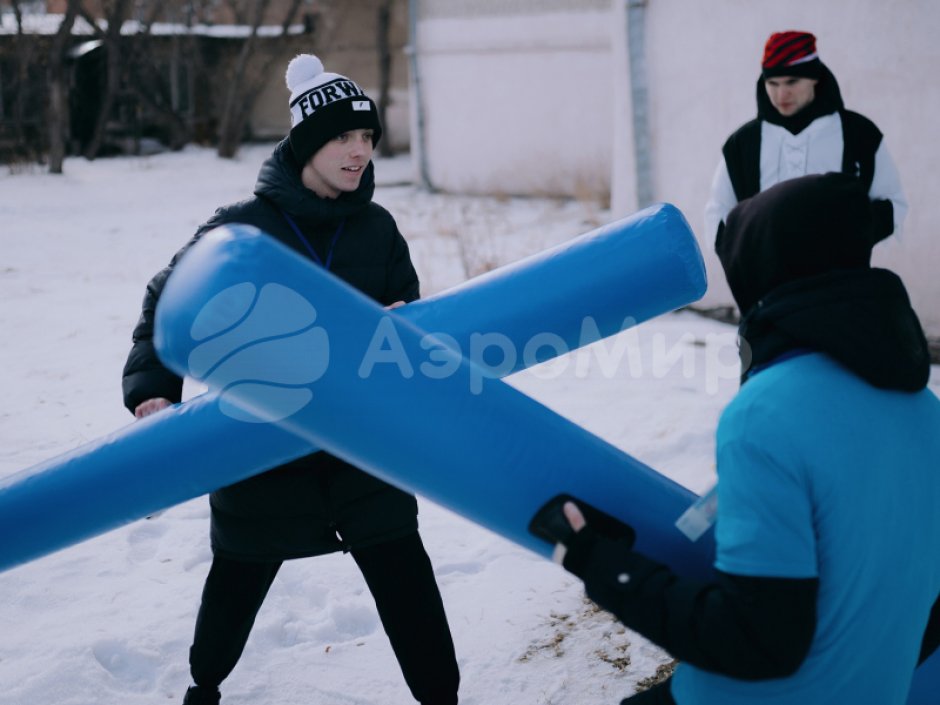 Командный игровой реквизит Бабука — надувная дубина для забав и состязаний