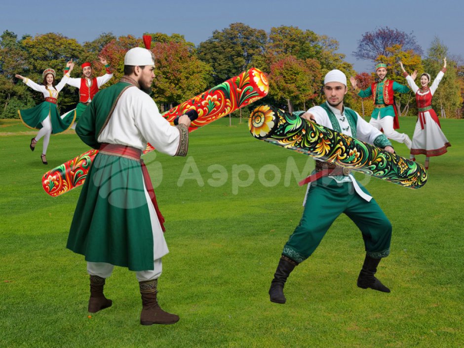 Командный игровой реквизит Бабука — надувная дубина для забав и состязаний