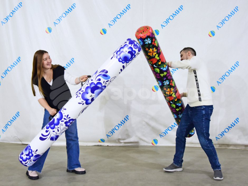 Командный игровой реквизит Бабука — надувная дубина для забав и состязаний