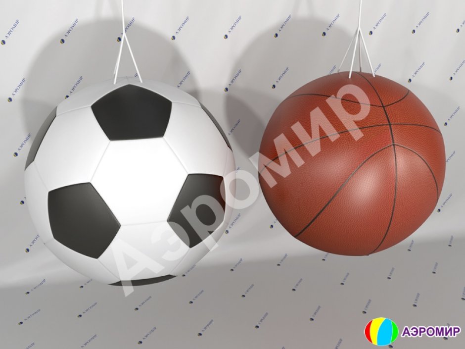 Спортивные надувные мячи для рекламы