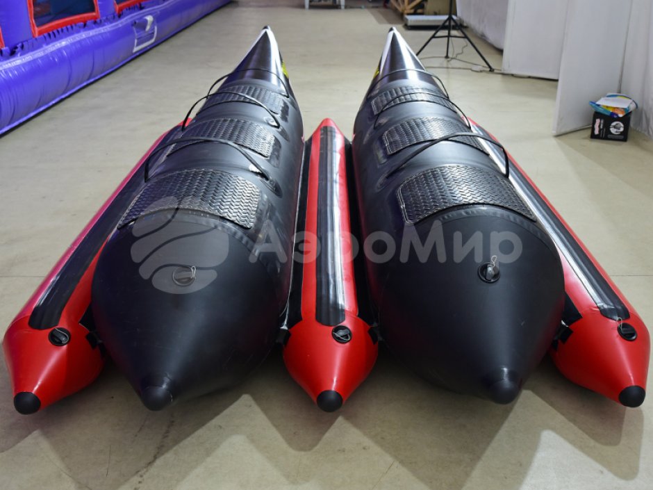 Банан надувной зимний двойной — буксируемый аттракцион