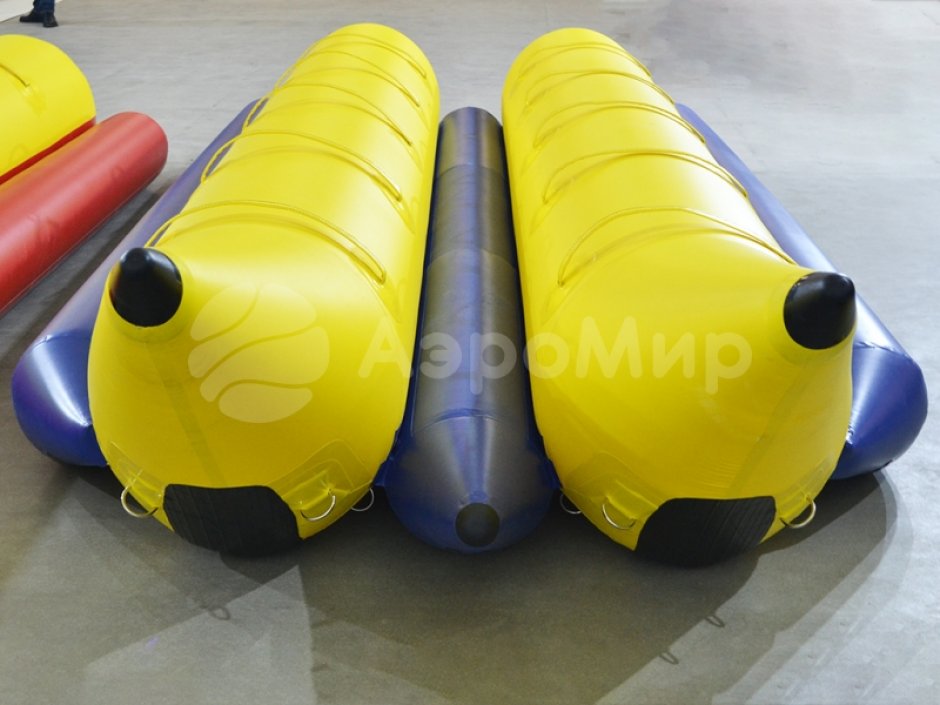 Банан надувной зимний двойной — буксируемый аттракцион