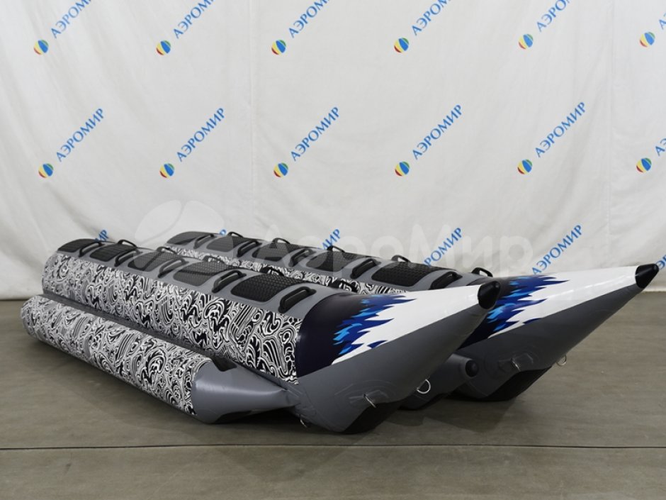 Банан надувной зимний двойной — буксируемый аттракцион