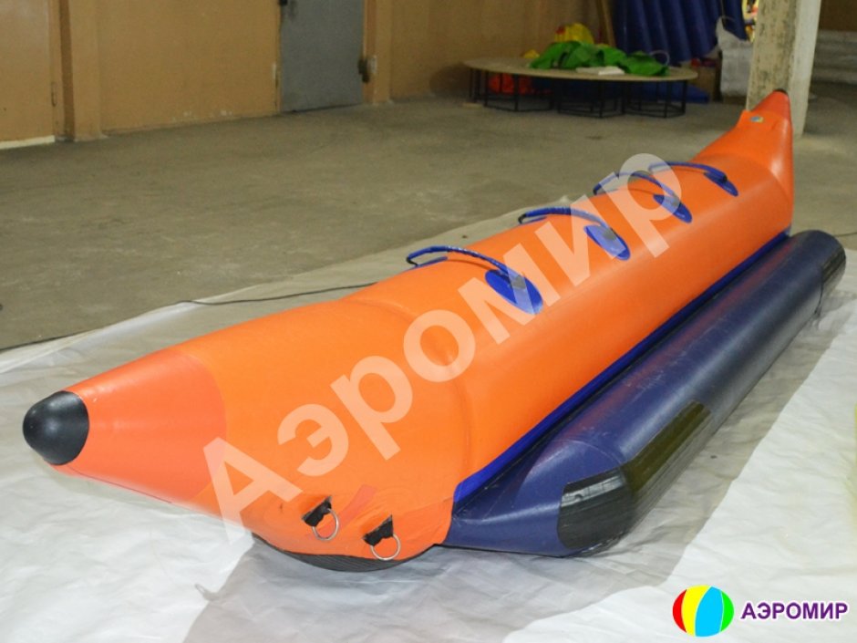 Банан надувной зимний — аттракцион банан-сани на 3, 4 или 5 мест