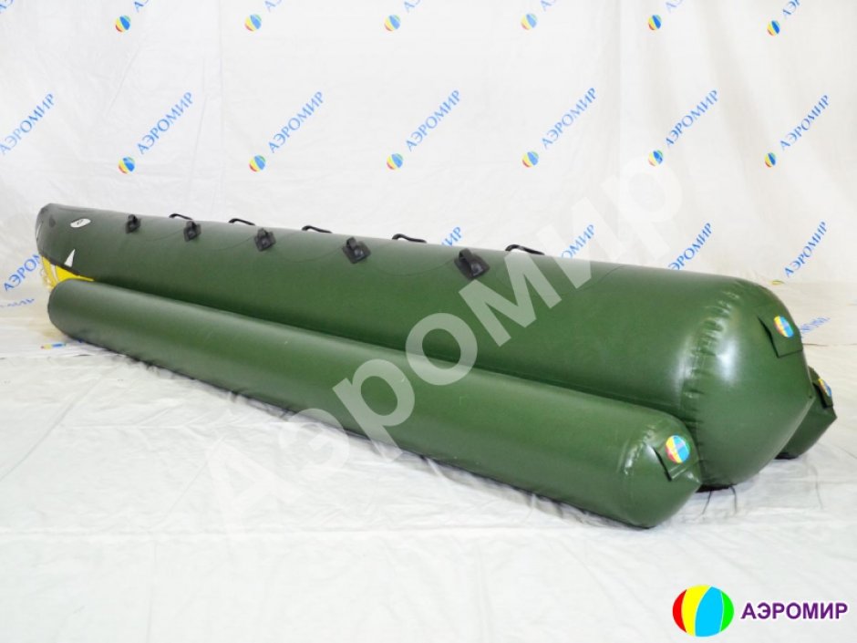 Банан надувной зимний Крокодил — буксируемый аттракцион