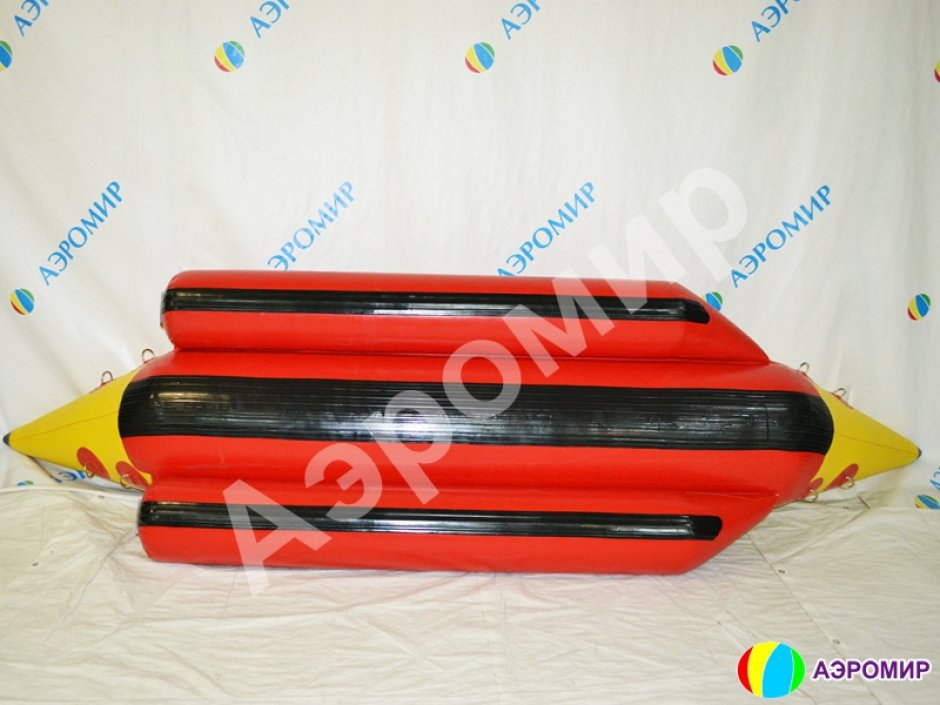 Банан надувной зимний — аттракцион банан-сани на 3, 4 или 5 мест