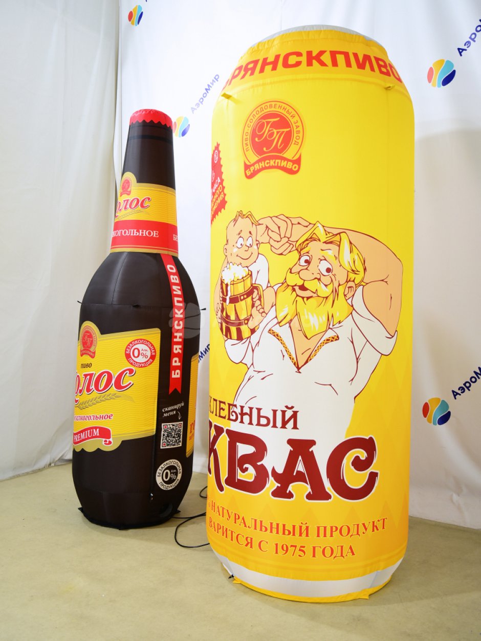 Надувная банка Кваса для рекламы