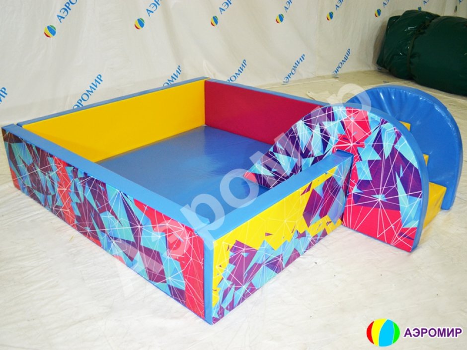 Горка для сухого бассейна в полноцветной печати