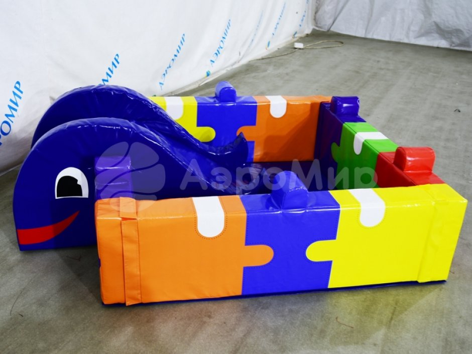 Сухой бассейн «Пазл-2» квадратной формы