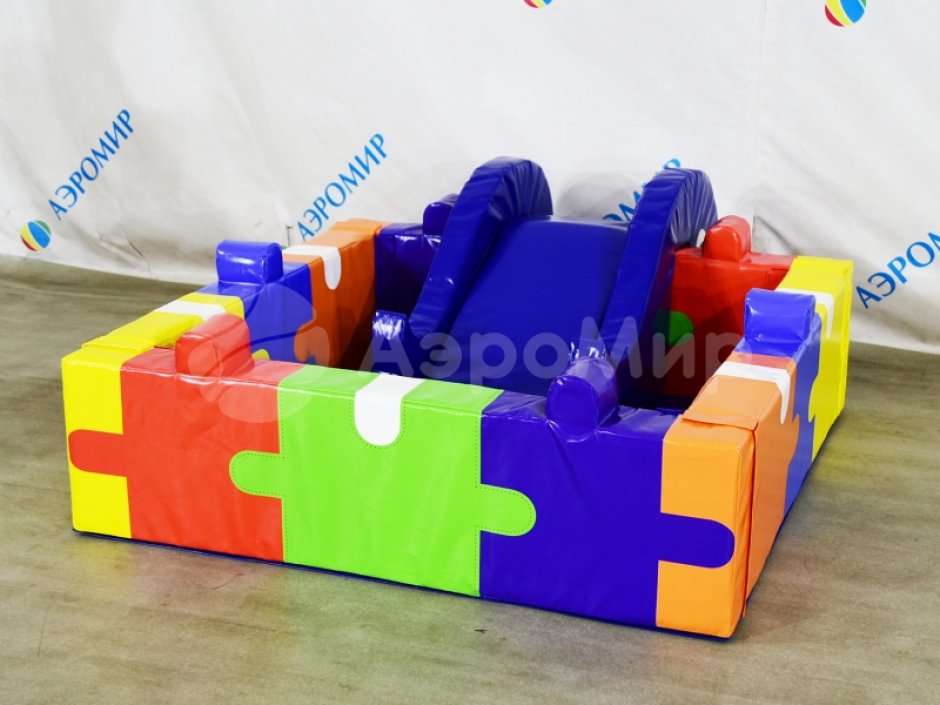 Сухой бассейн «Пазл-2» квадратной формы