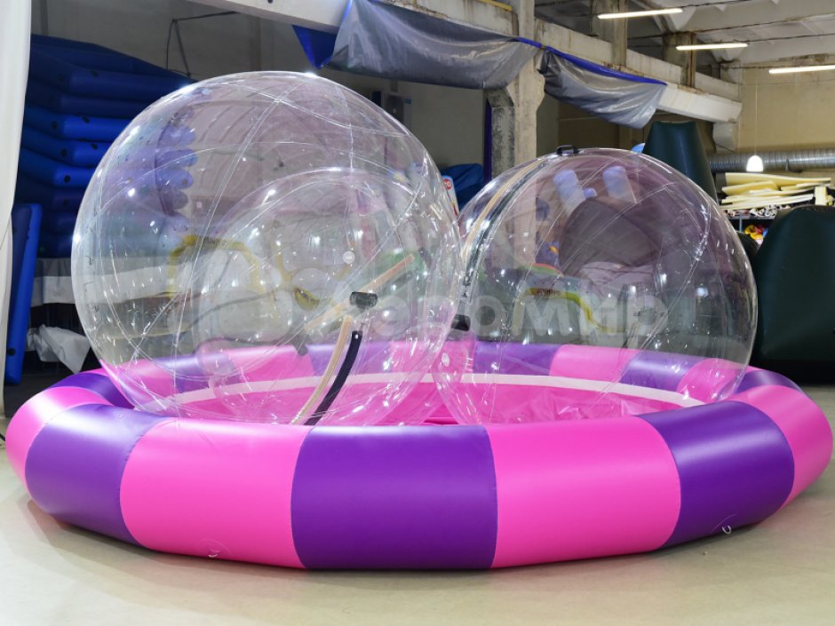 Круглый надувной бассейн и аквазорбы комплектом для бизнеса