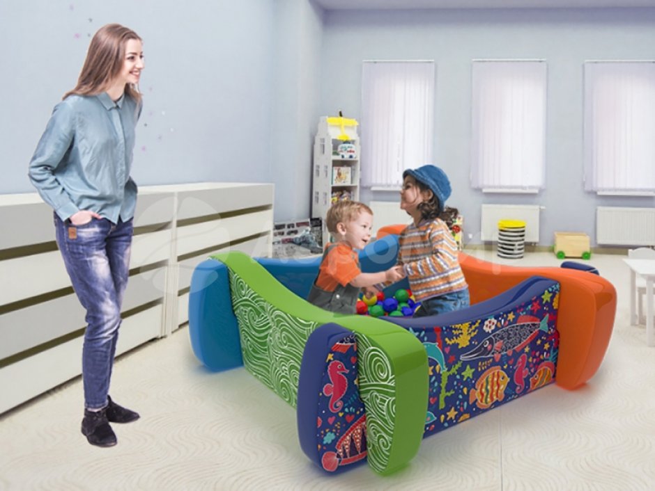 Квадратный сухой бассейн «Волна-2»