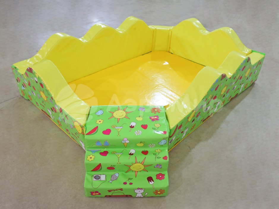 Квадратный сухой бассейн «Волна-1»